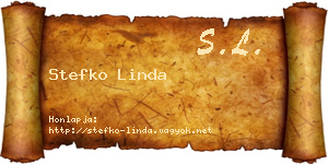 Stefko Linda névjegykártya